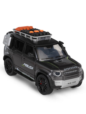 Vardem Kutulu Sürtmeli Işıklı Müzikli Off-Road Lüks Araba - Gri