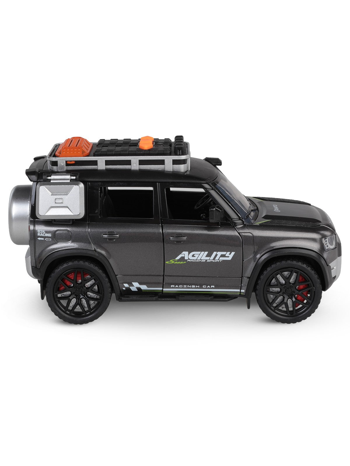 Vardem Kutulu Sürtmeli Işıklı Müzikli Off-Road Lüks Araba - Gri