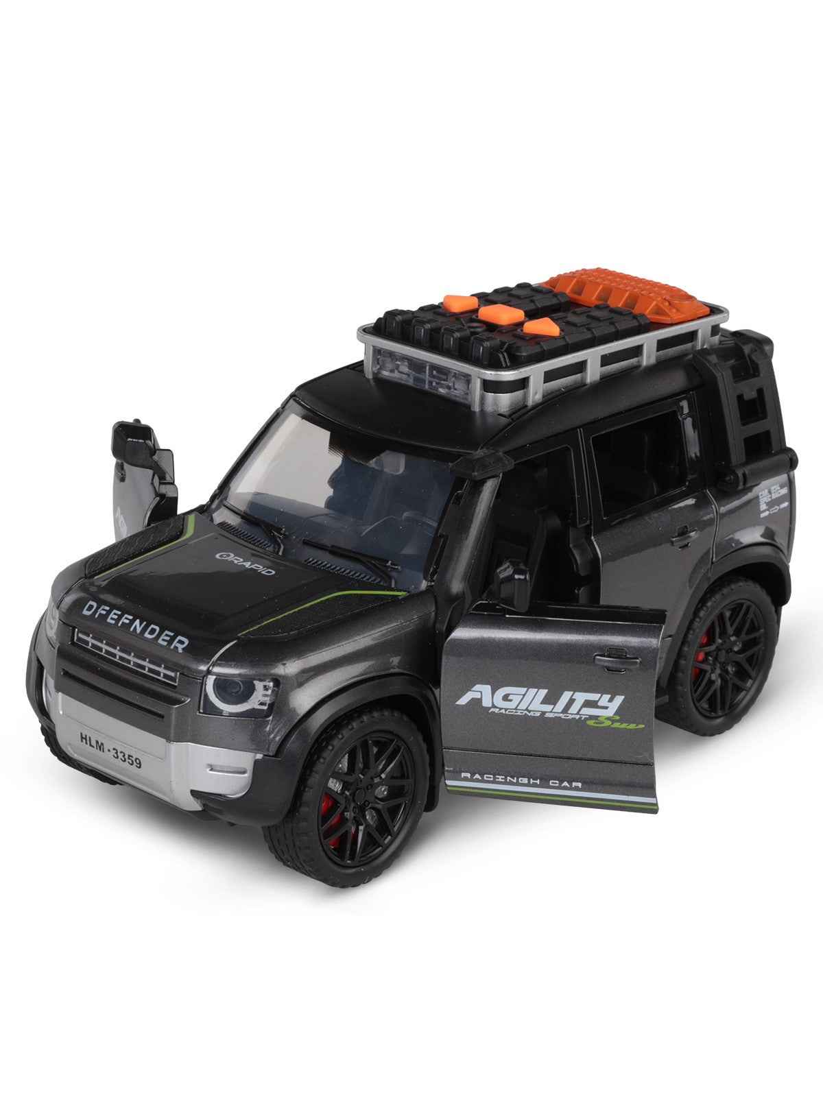 Vardem Kutulu Sürtmeli Işıklı Müzikli Off-Road Lüks Araba - Gri