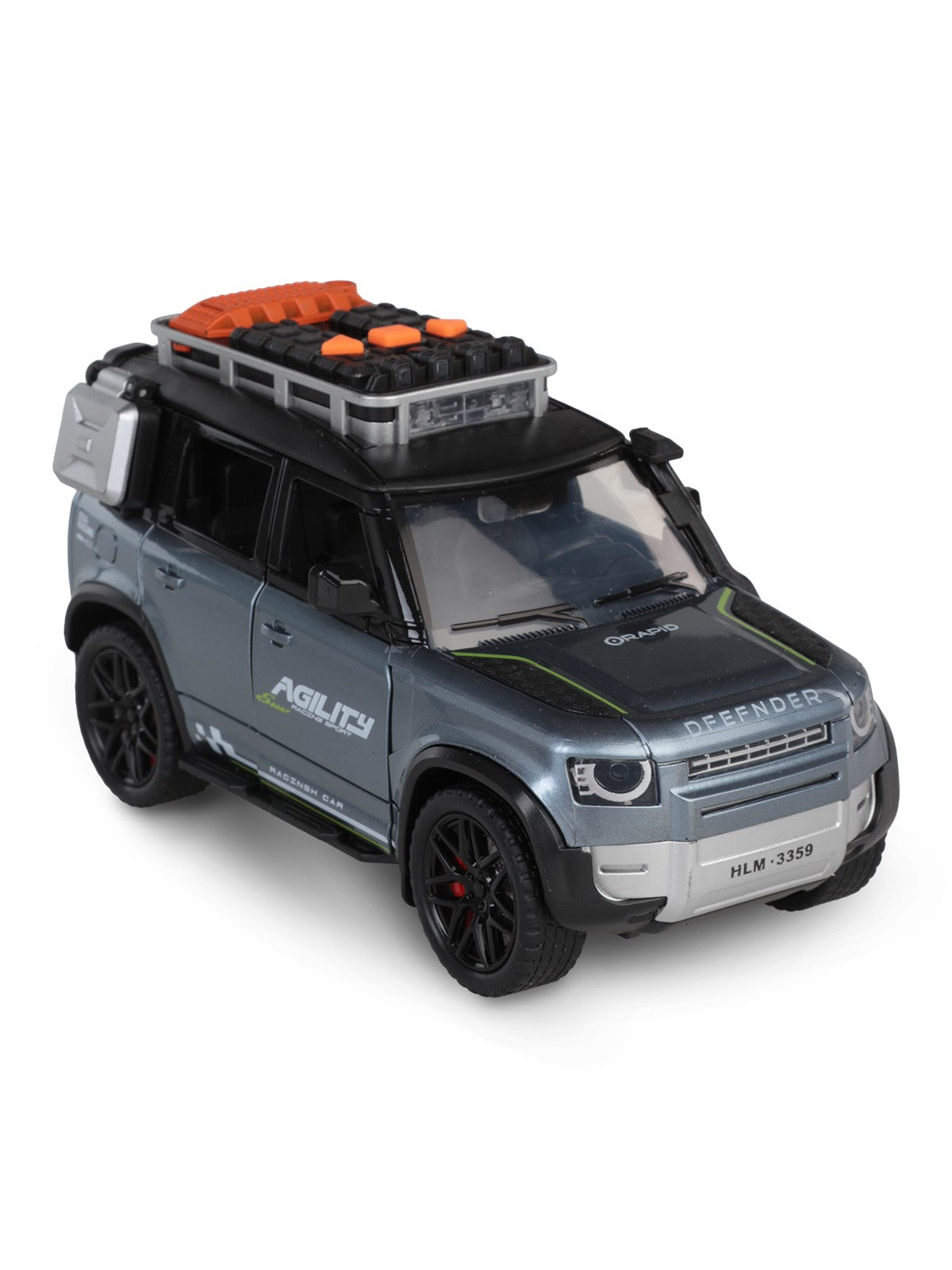 Vardem Kutulu Sürtmeli Işıklı Müzikli Off-Road Lüks Araba - Gri