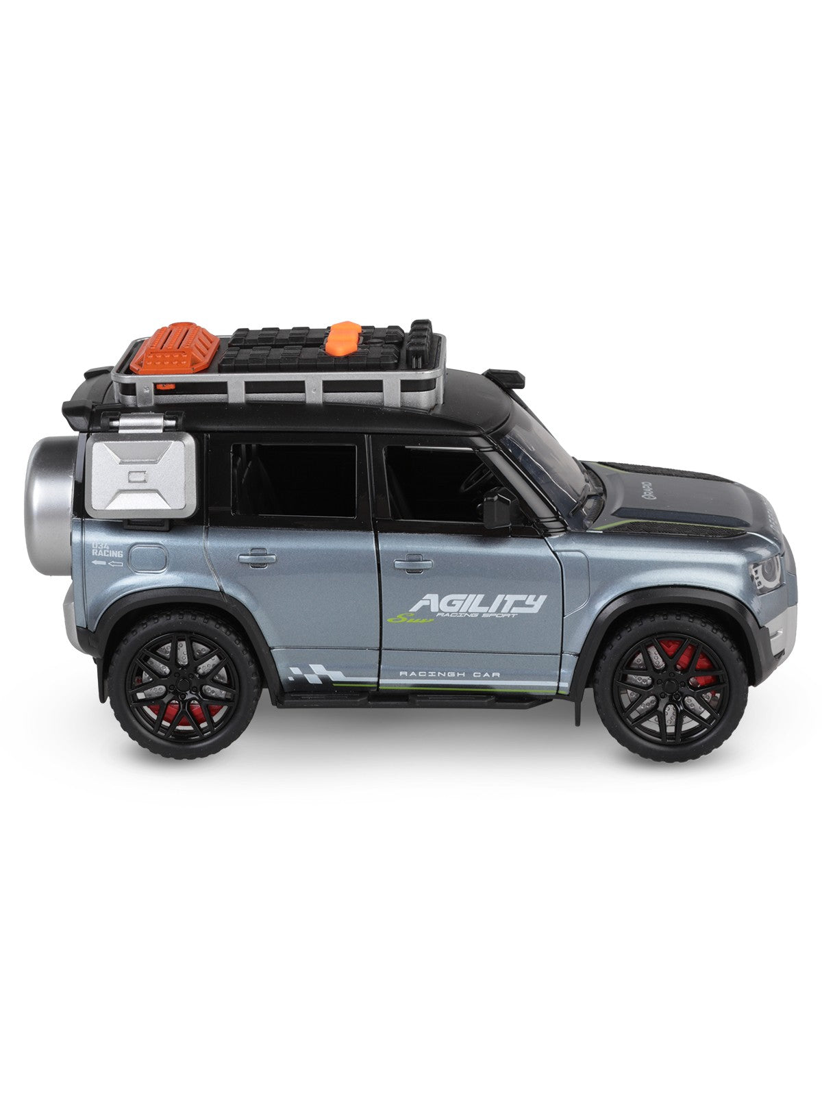 Vardem Kutulu Sürtmeli Işıklı Müzikli Off-Road Lüks Araba - Gri