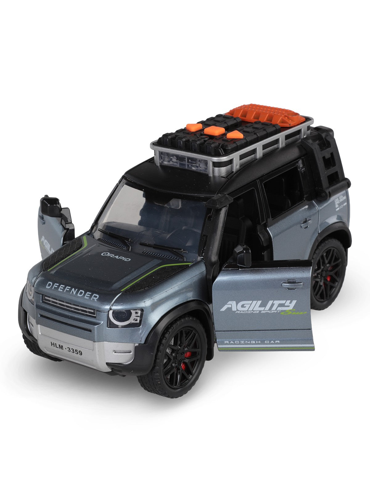 Vardem Kutulu Sürtmeli Işıklı Müzikli Off-Road Lüks Araba - Gri