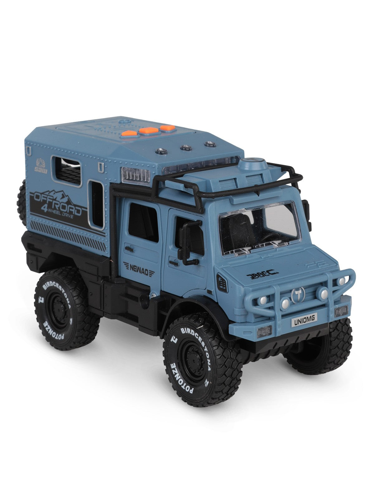 Vardem Kutulu Sürtmeli Işıklı Müzikli Off-Road Lüks Araba - Mavi