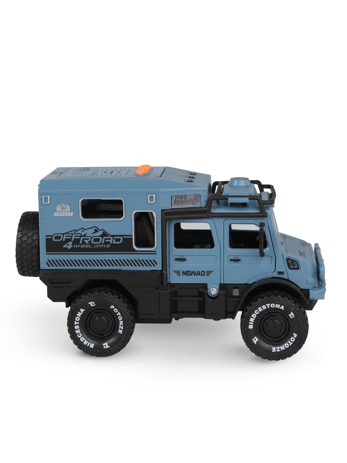 Vardem Kutulu Sürtmeli Işıklı Müzikli Off-Road Lüks Araba - Mavi
