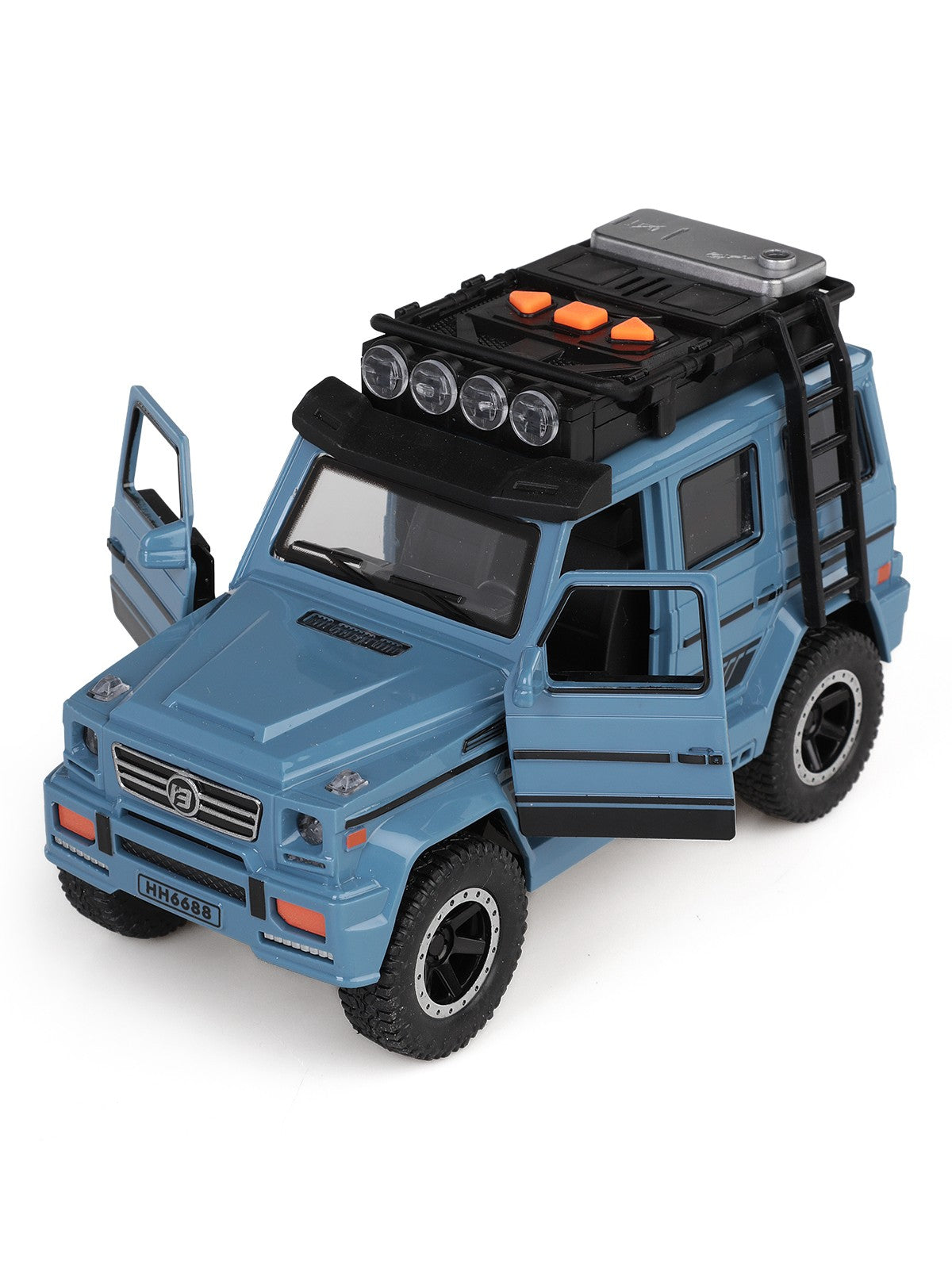 Vardem Kutulu Sürtmeli Işıklı Müzikli Off-Road Lüks Araba - Mavi