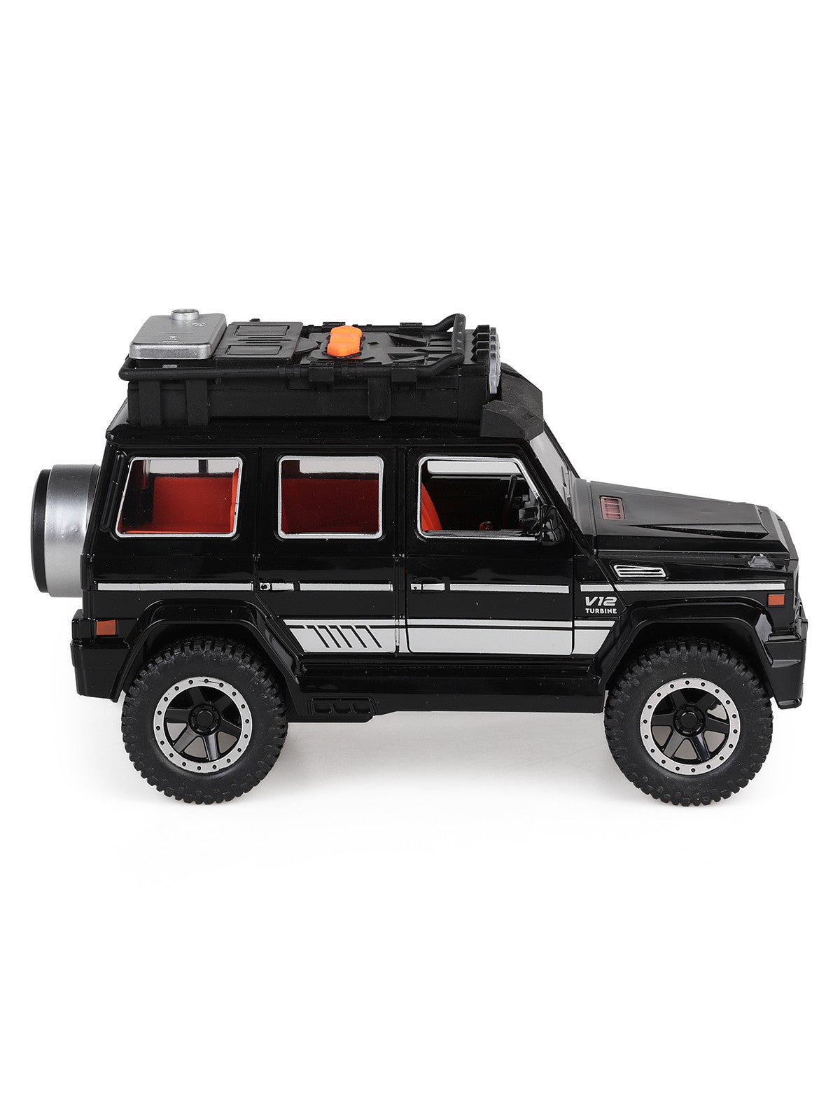 Vardem Kutulu Sürtmeli Işıklı Müzikli Off-Road Lüks Araba - Siyah