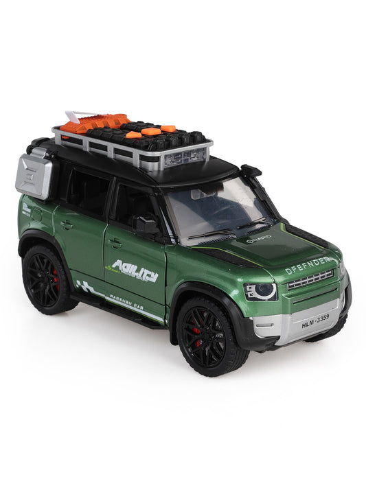 Vardem Kutulu Sürtmeli Işıklı Müzikli Off-Road Lüks Araba - Yeşil
