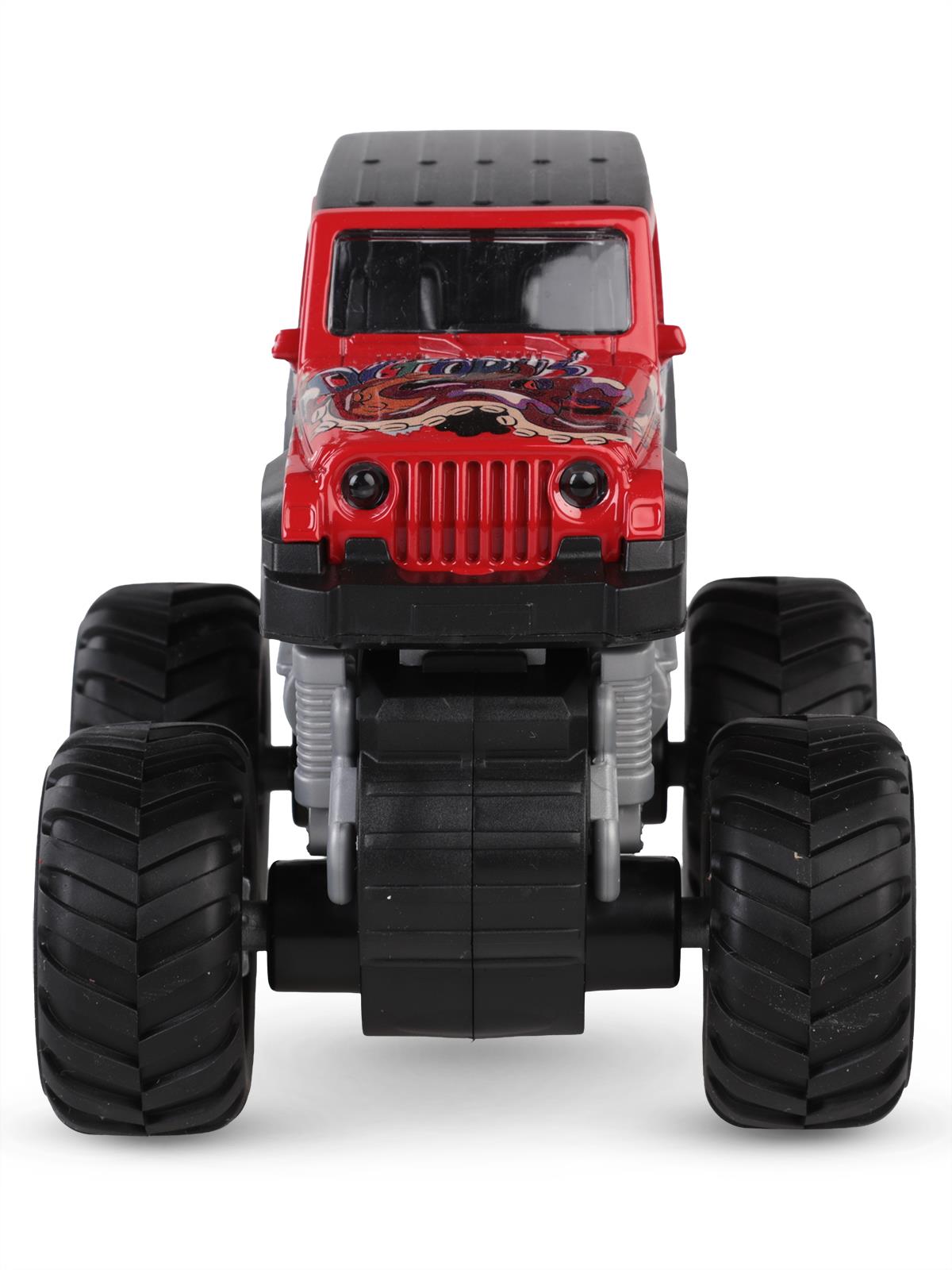 Vardem Oyuncak Isıklı- Muzıklı 1:32 Safarı Kralı Jeep 4x4 - Kırmızı