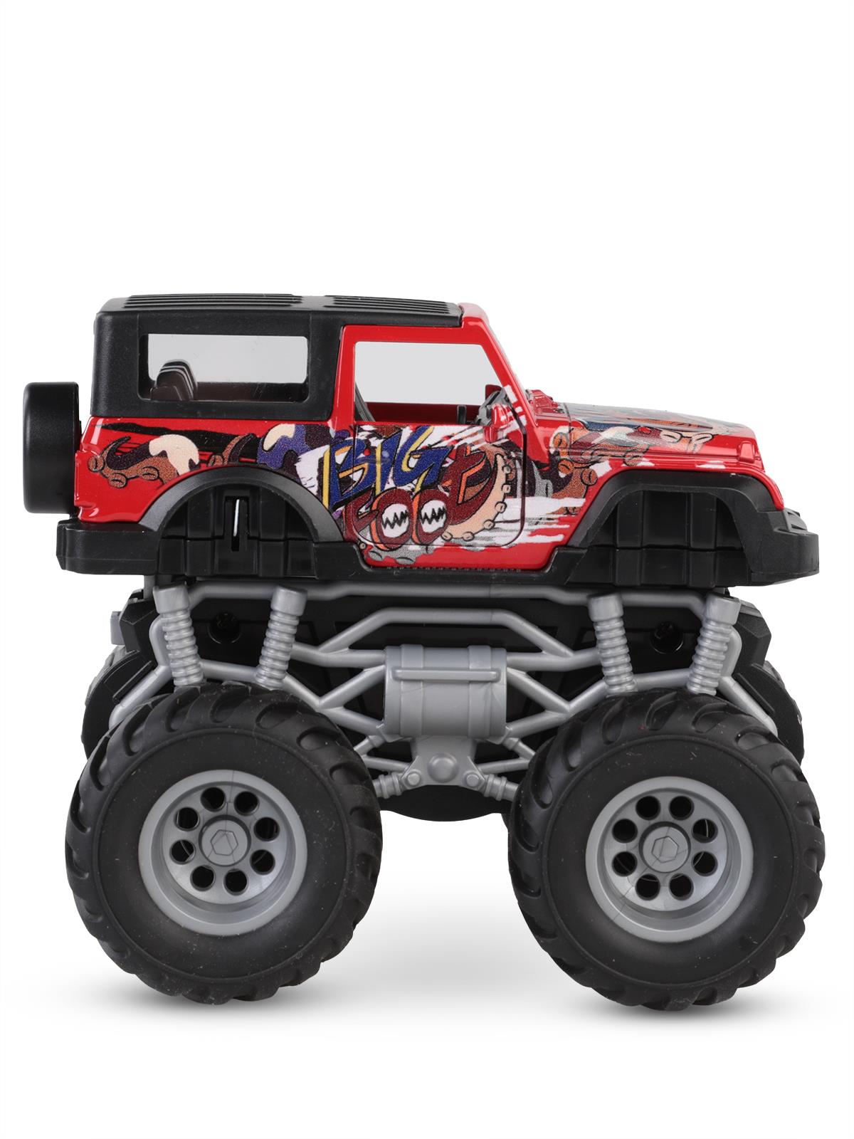 Vardem Oyuncak Isıklı- Muzıklı 1:32 Safarı Kralı Jeep 4x4 - Kırmızı