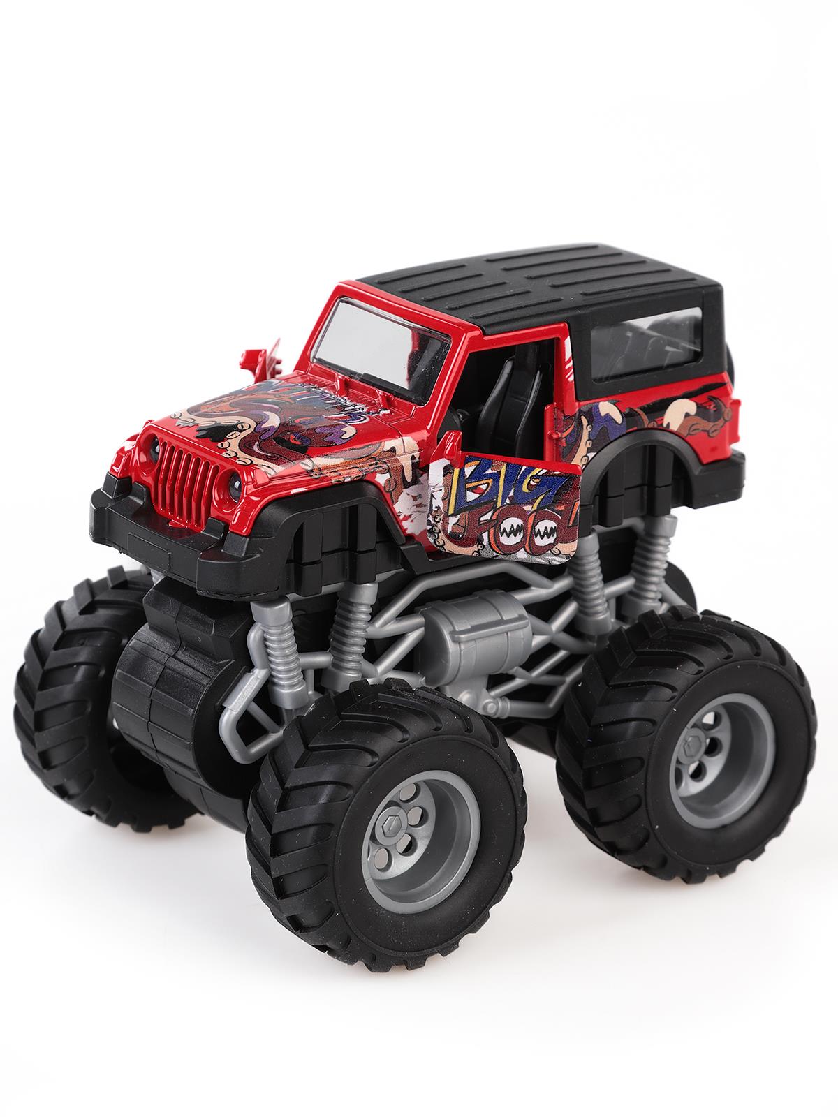 Vardem Oyuncak Isıklı- Muzıklı 1:32 Safarı Kralı Jeep 4x4 - Kırmızı