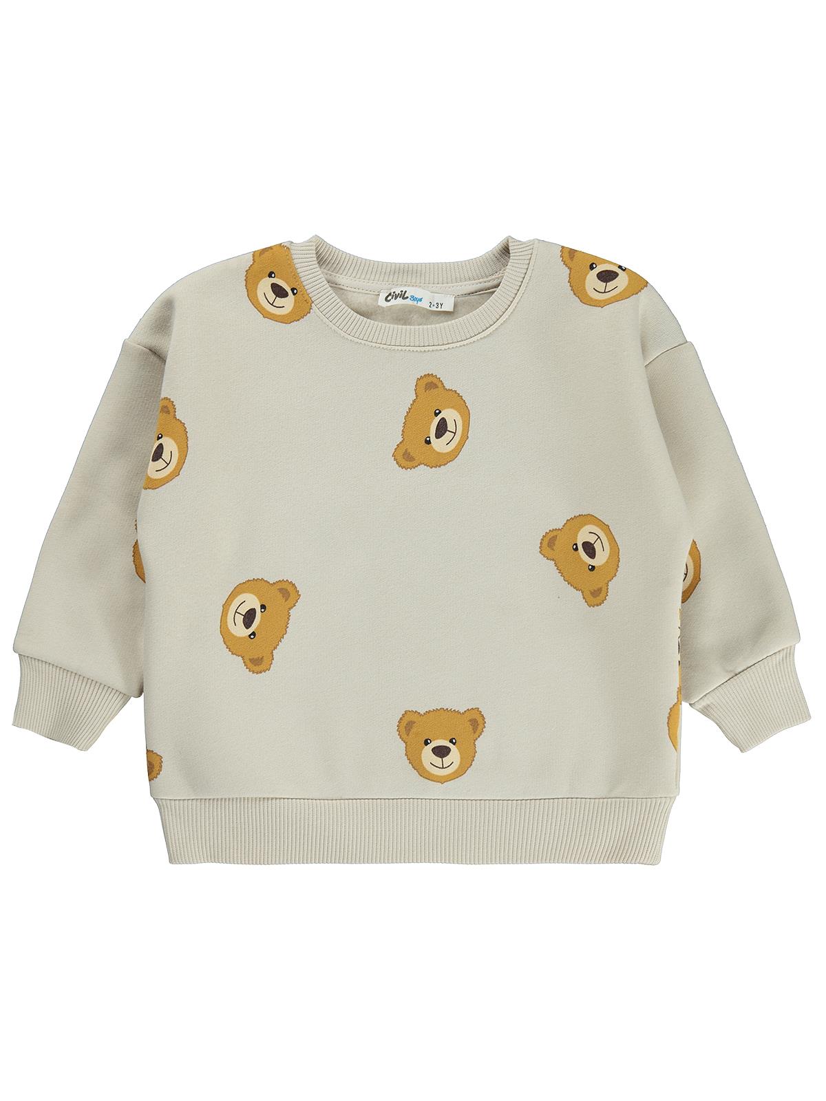 Civil Boys Teddy Empirmeli 2-5 Yaş Sweatshirt - Bej