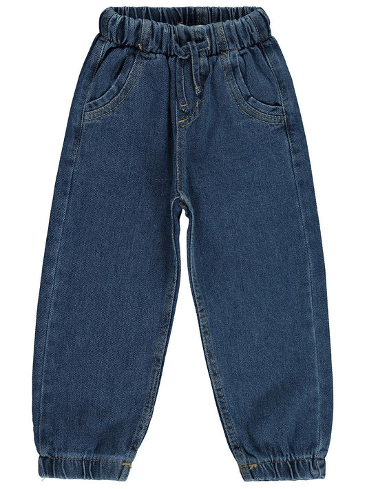 Civil Girls Jogger 2-5 Yaş Pantolon Kot - Mavi