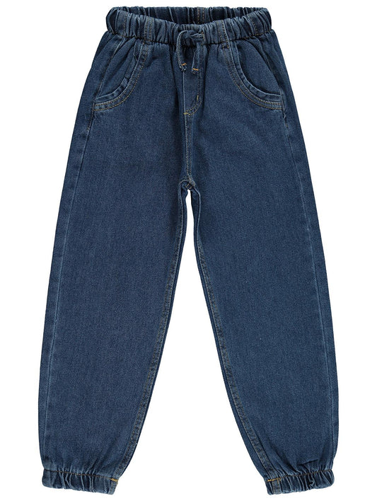 Civil Girls Jogger 6-9 Yaş Pantolon Kot - Mavi