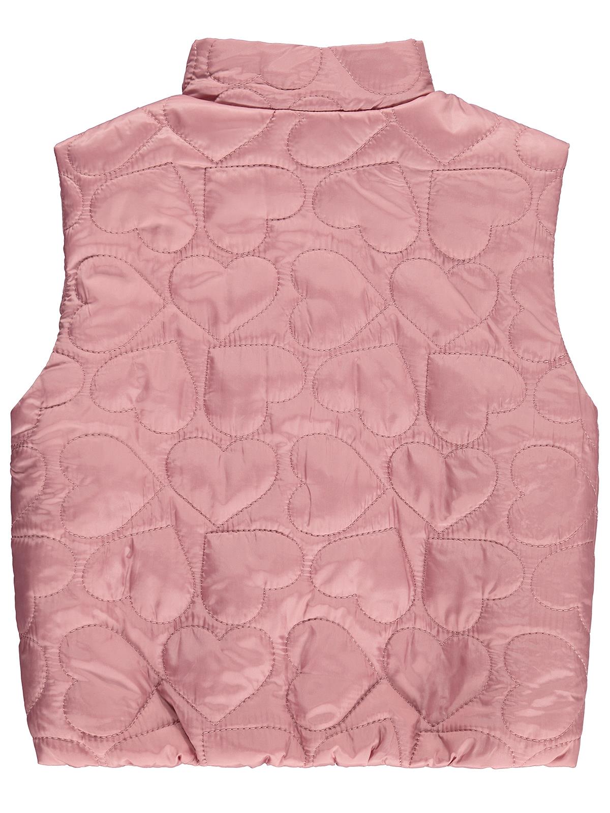 Civil Girls Kalpli Kapitone 6-9 Yaş Yelek - Pembe