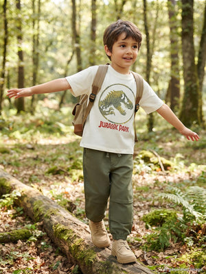 Jurassic World 2-9 Yaş Tişört - Ekru