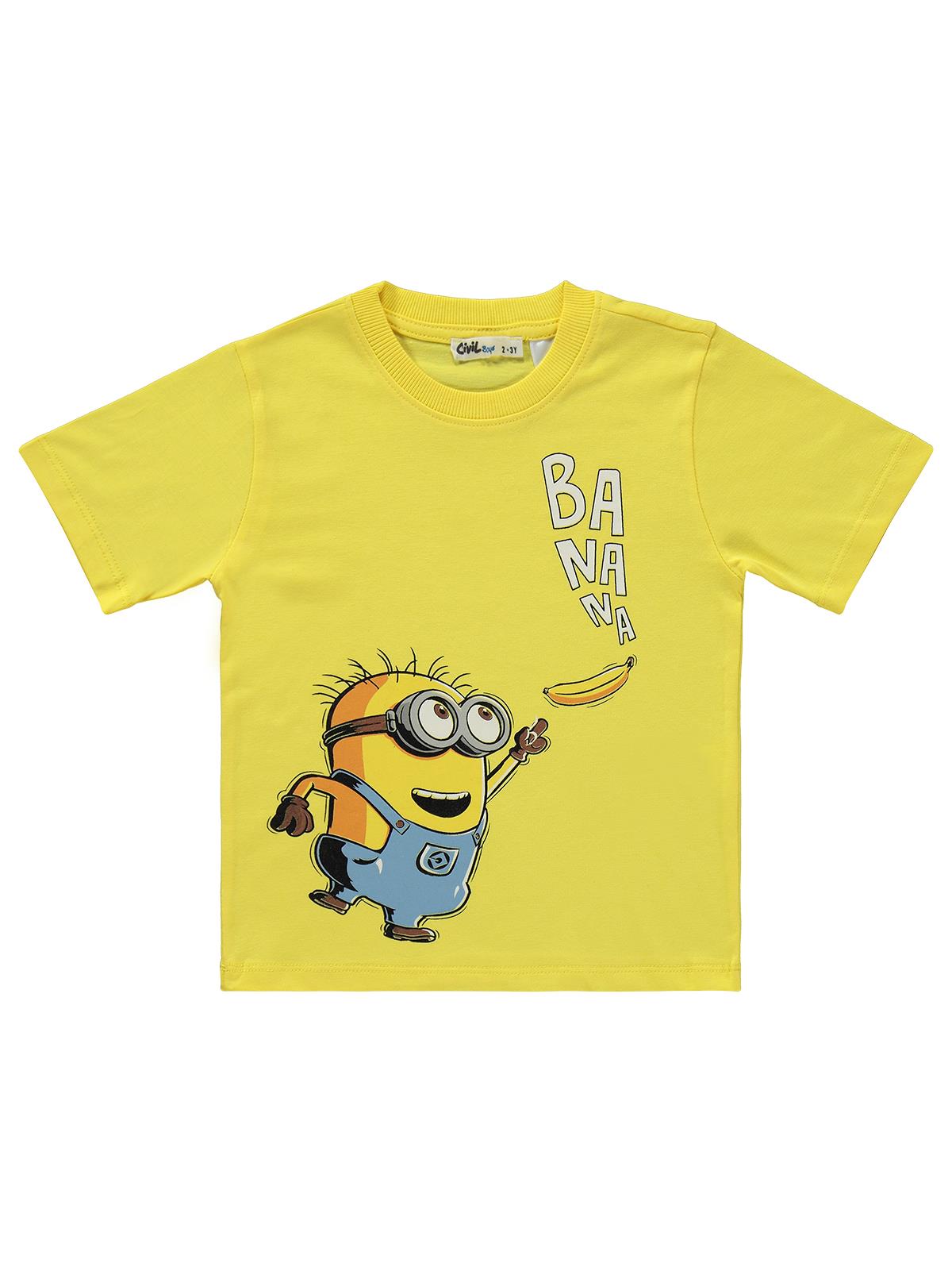 Minions 2-9 Yaş Şortlu Takım - Sarı