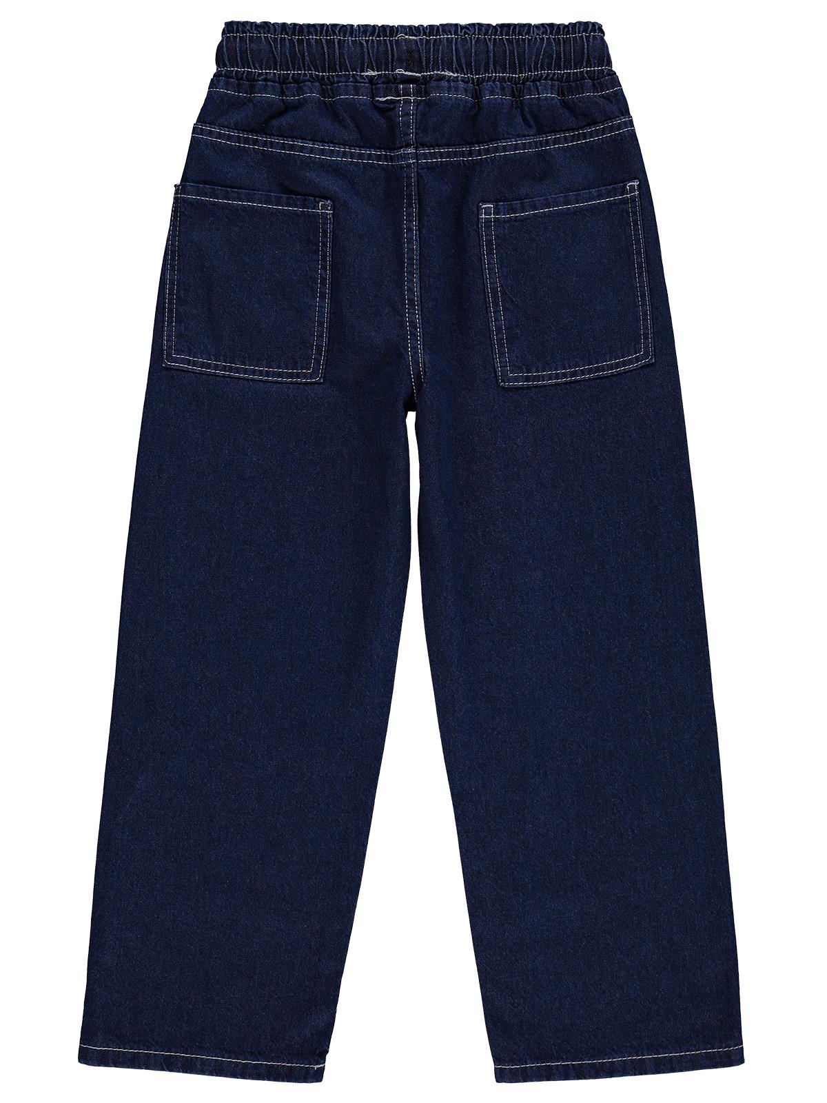 Civil Boys Kontras Dikişli 10-13 Yaş Pantolon - Mavi