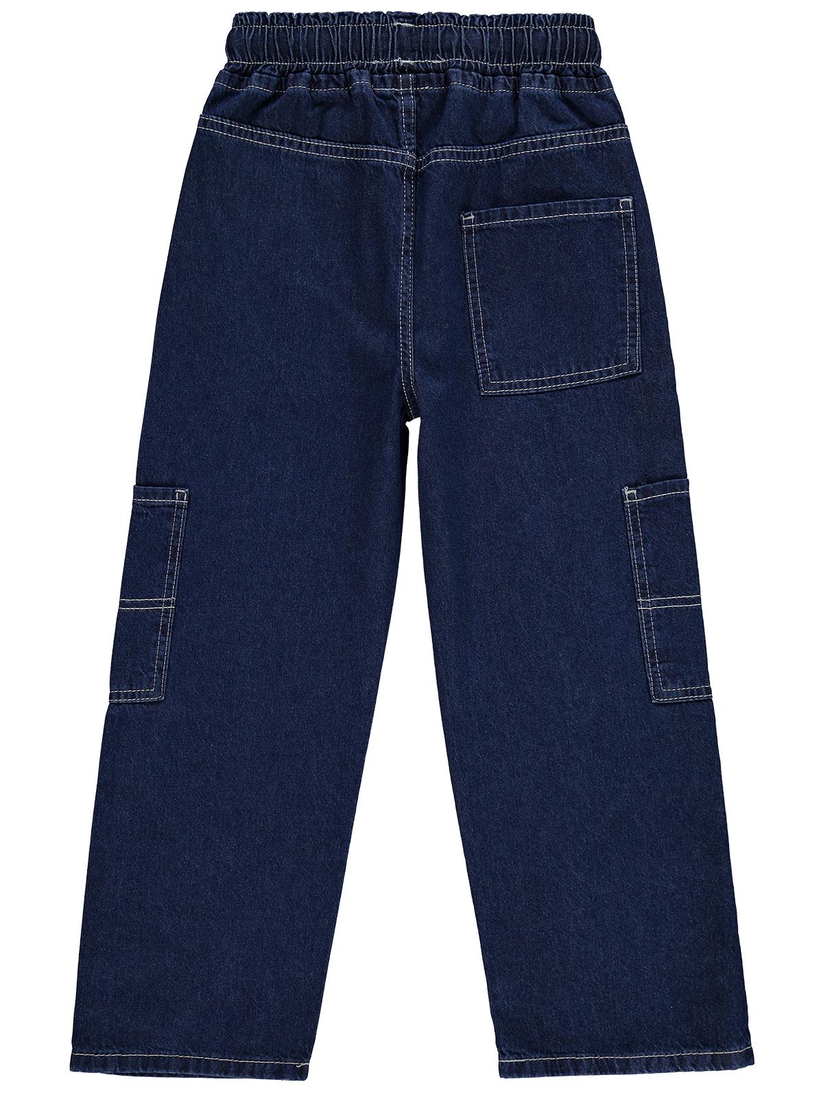 Civil Boys Kontras Dikişli 10-13 Yaş Pantolon - Mavi