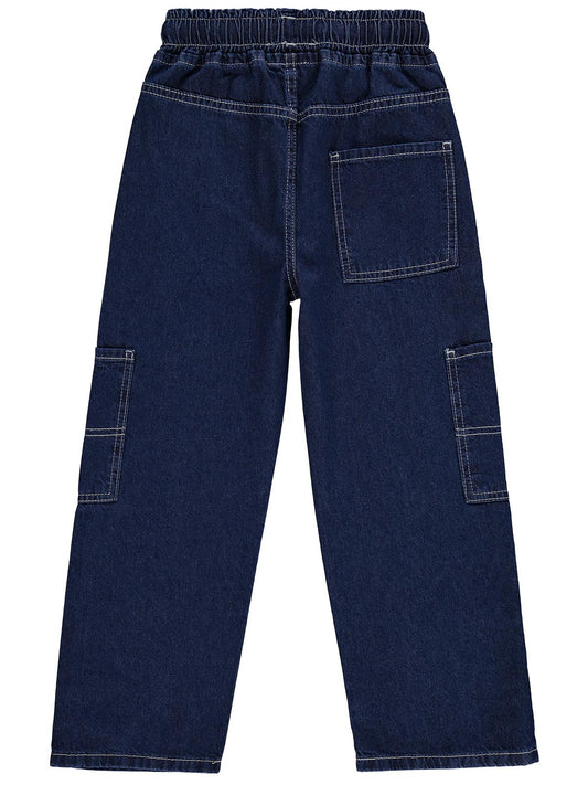 Civil Boys Kontras Dikişli 6-9 Yaş Pantolon - Mavi