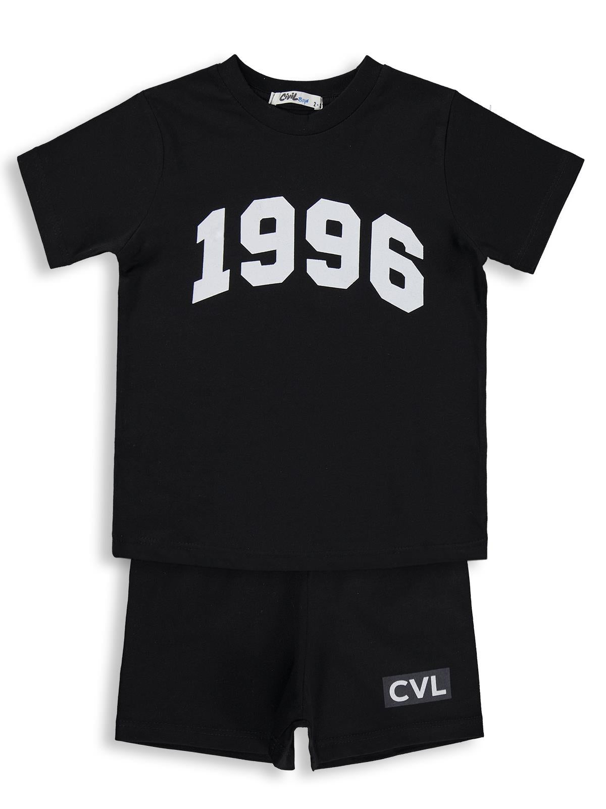 Civil Boys 1996 Baskılı 2-5 Yaş Takım - Siyah