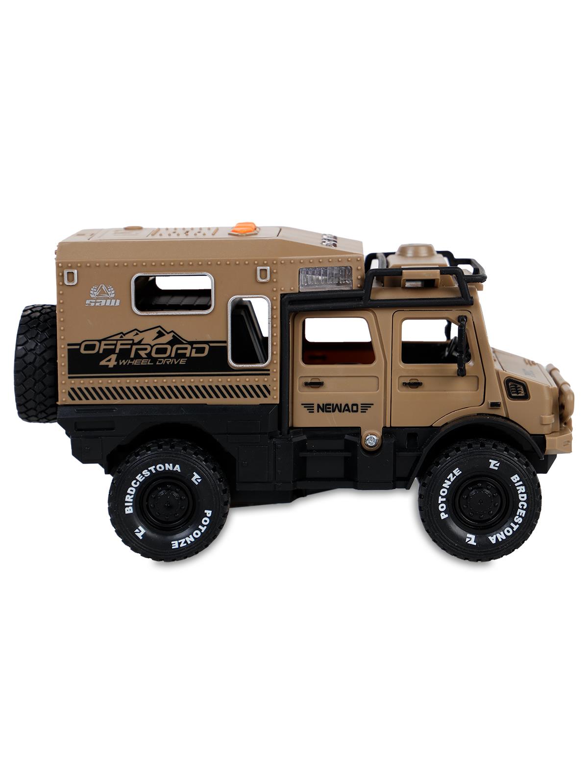 Vardem Sürtmeli Işıklı Müzikli Lüks Off-Road Karavan - Kahverengi