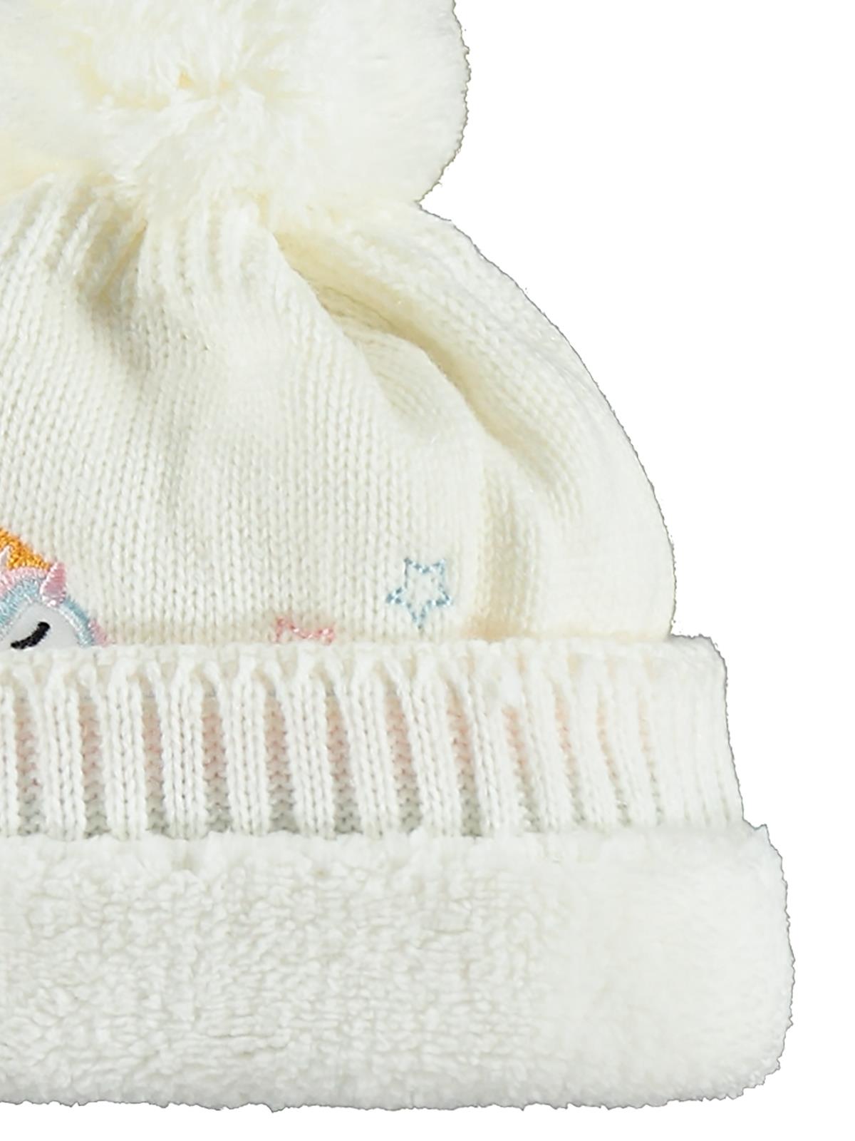 Civil Baby 6-18 Ay Atkı Bere Eldiven Set - Ekru