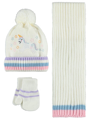 Civil Baby 6-18 Ay Atkı Bere Eldiven Set - Ekru