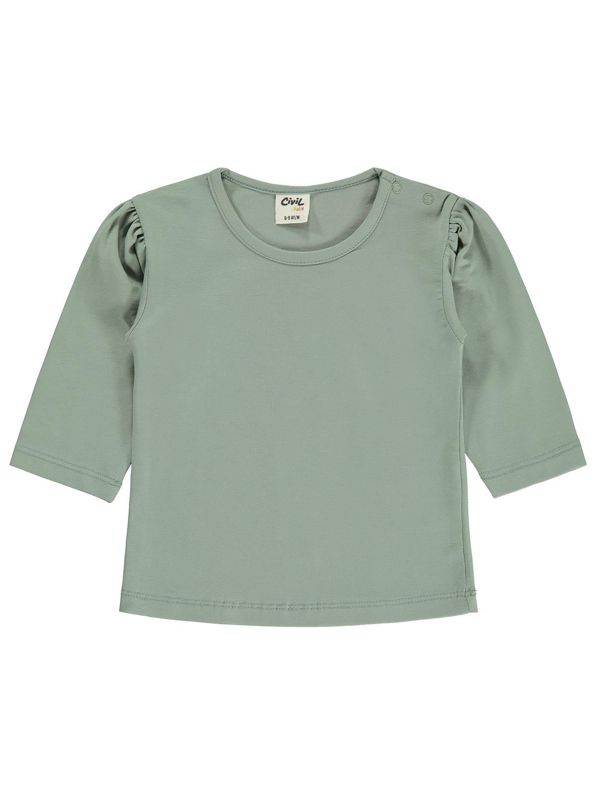 Civil Baby Düz Basic 6-18 Ay Sweatshirt - Yeşil