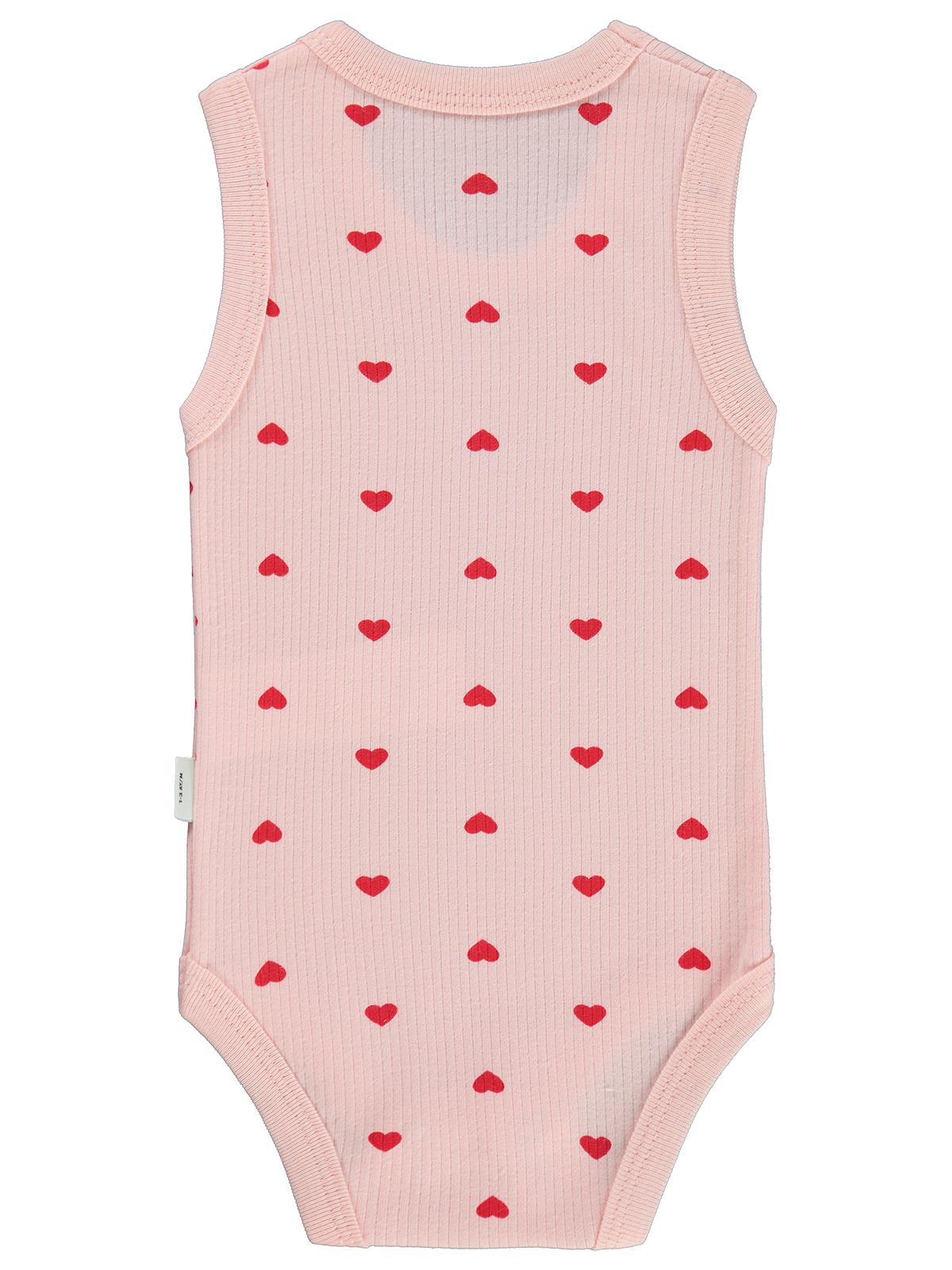 Civil Baby Kalp Empirme 0-3 Yaş Çıtçıtlı Badi - Pembe