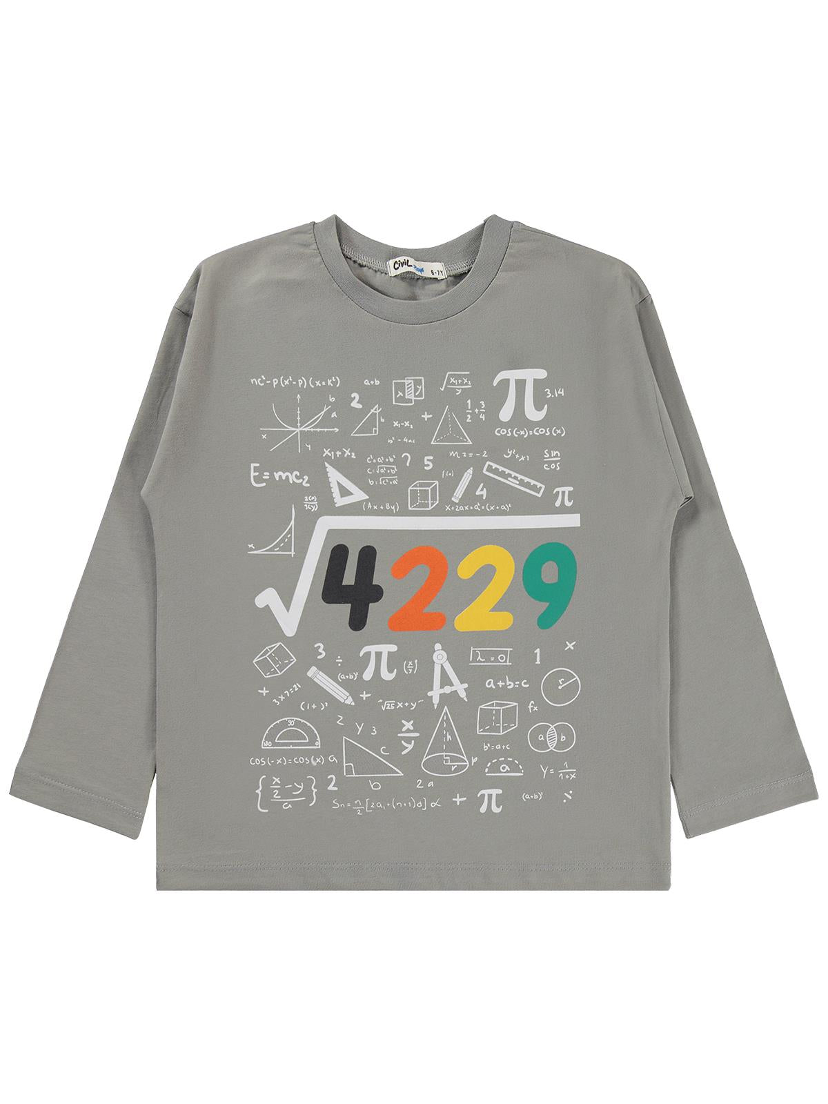 Civil Boys 4489 Baskılı 6-9 Yaş Sweatshirt - Siyah
