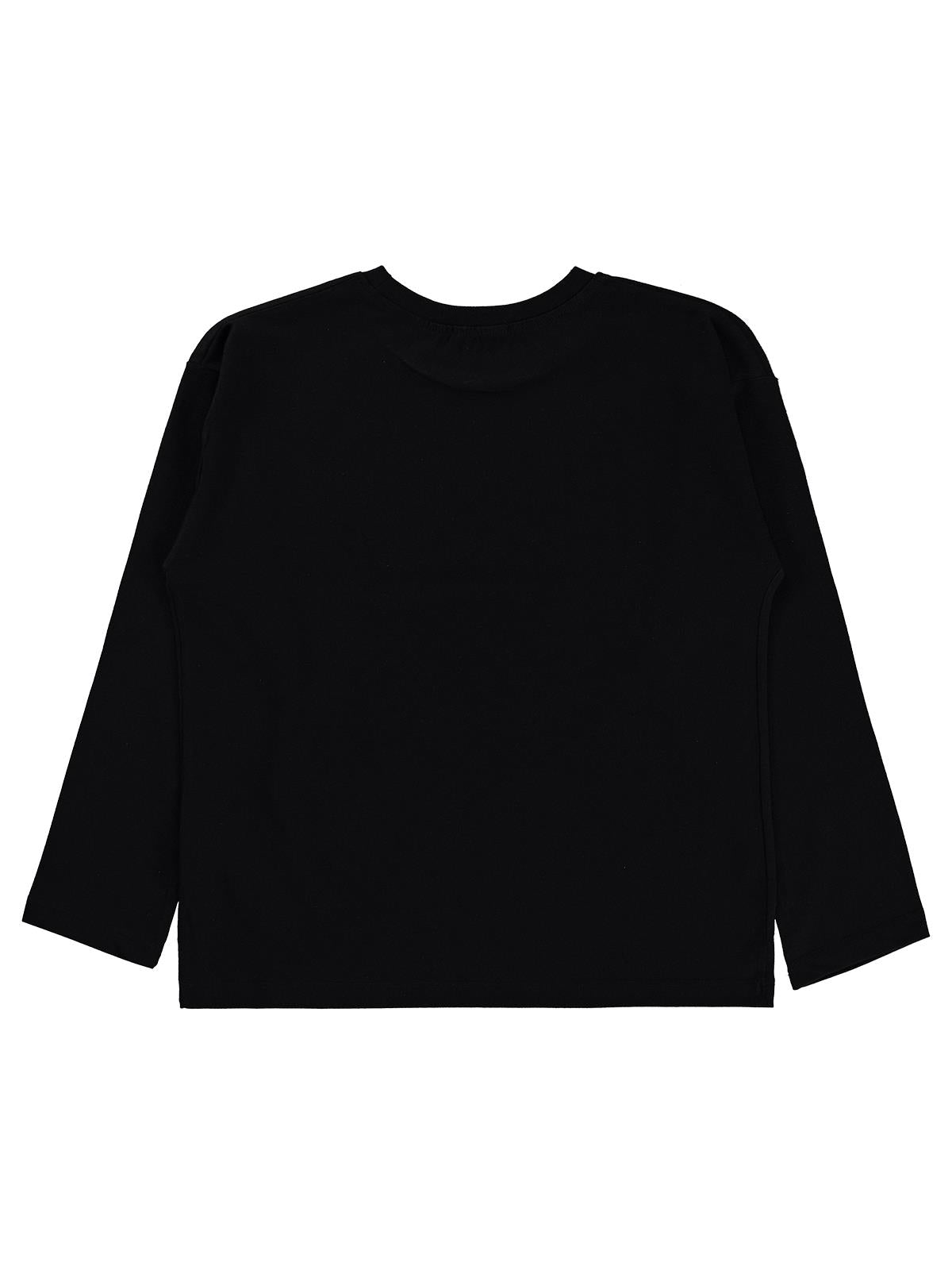 Civil Boys Erkek Çocuk Adventure Baskılı Sweatshirt Km | Süprem Uzun Kol | Okul Kreş ve Günlük Kullanım - Siyah