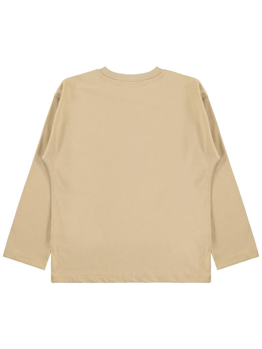 Civil Erkek Çocuk Oyun Konsolu Baskılı Sweatshirt Km | Süprem | Okul Kreş ve Günlük Kullanım - Bej