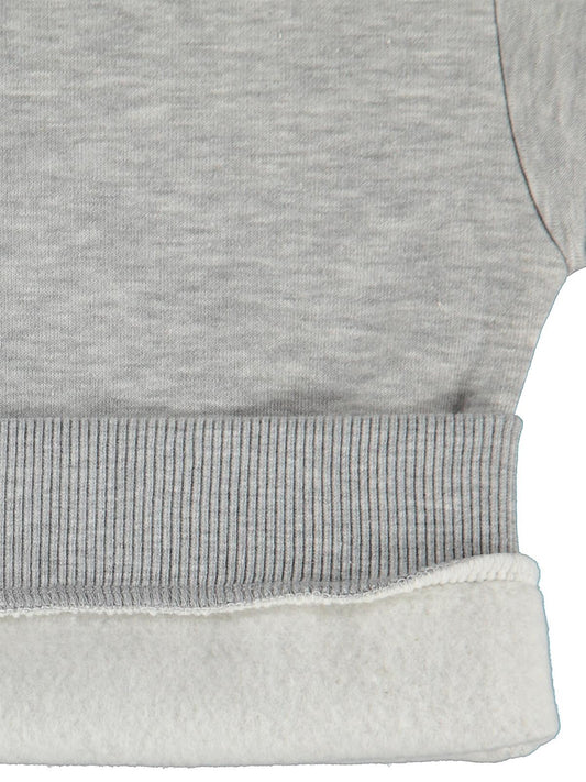 Civil Boys  Kepçe Baskılı 2-5 Yaş Sweatshirt - Gri