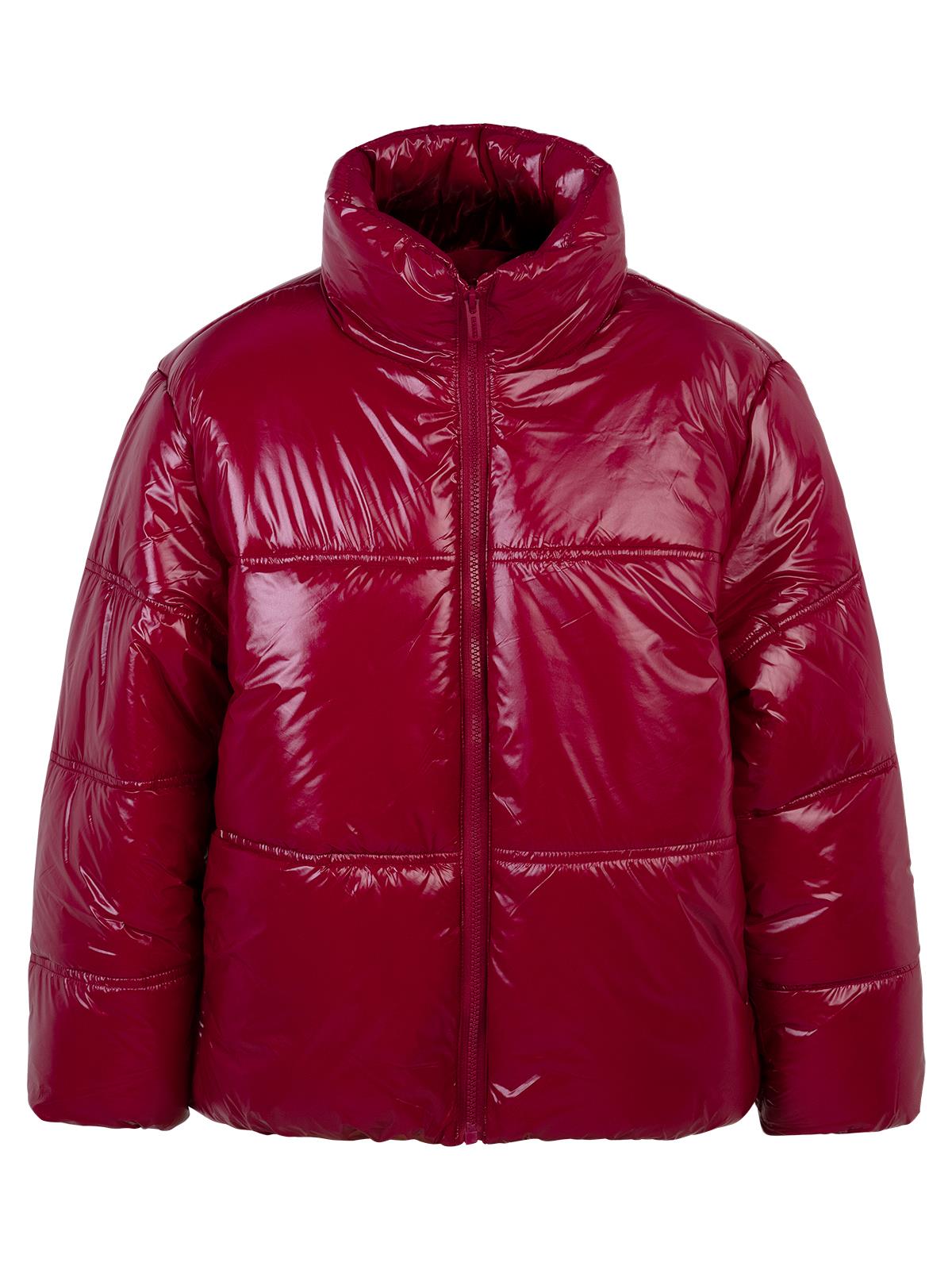 Civil Girls Parlak Kısa 10-13 Yaş Mont - Bordo