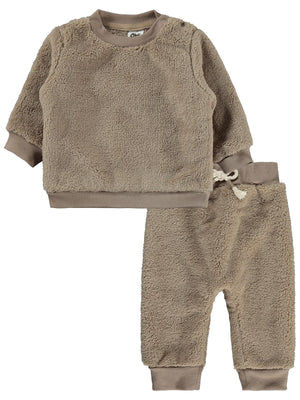 Civil Baby Kaşkorse Cepli 6-18 Ay Takım - Kahverengi