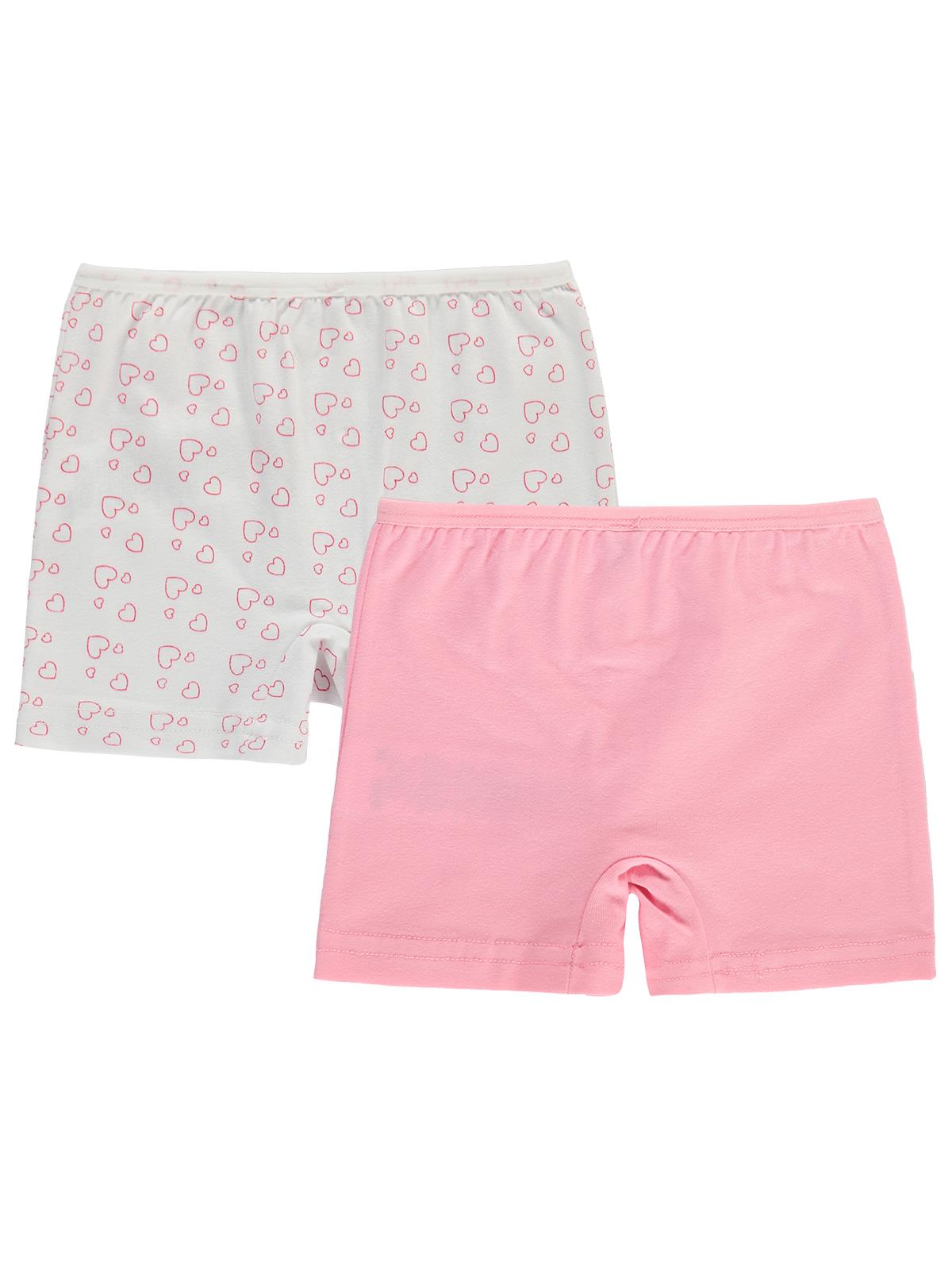Civil Girls Cute Kalp 2-12 Yaş Kız Çocuk 2'li Boxer