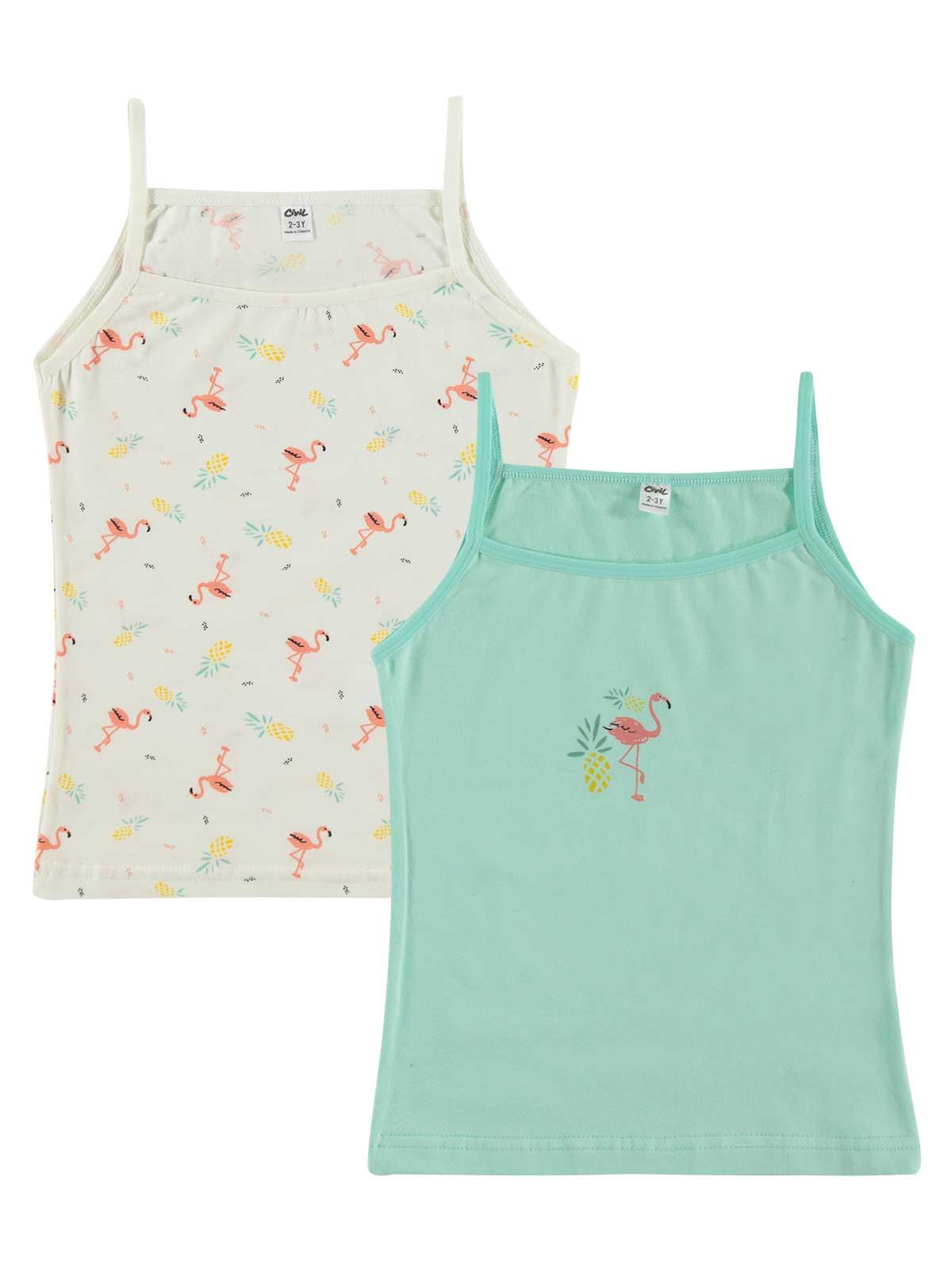 Civil Girls Flamingo 2-12 Yaş Kız Çocuk 2'li Atlet