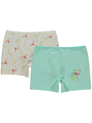 Civil Girls Flamingo 2-12 Yaş Kız Çocuk 2'li Boxer
