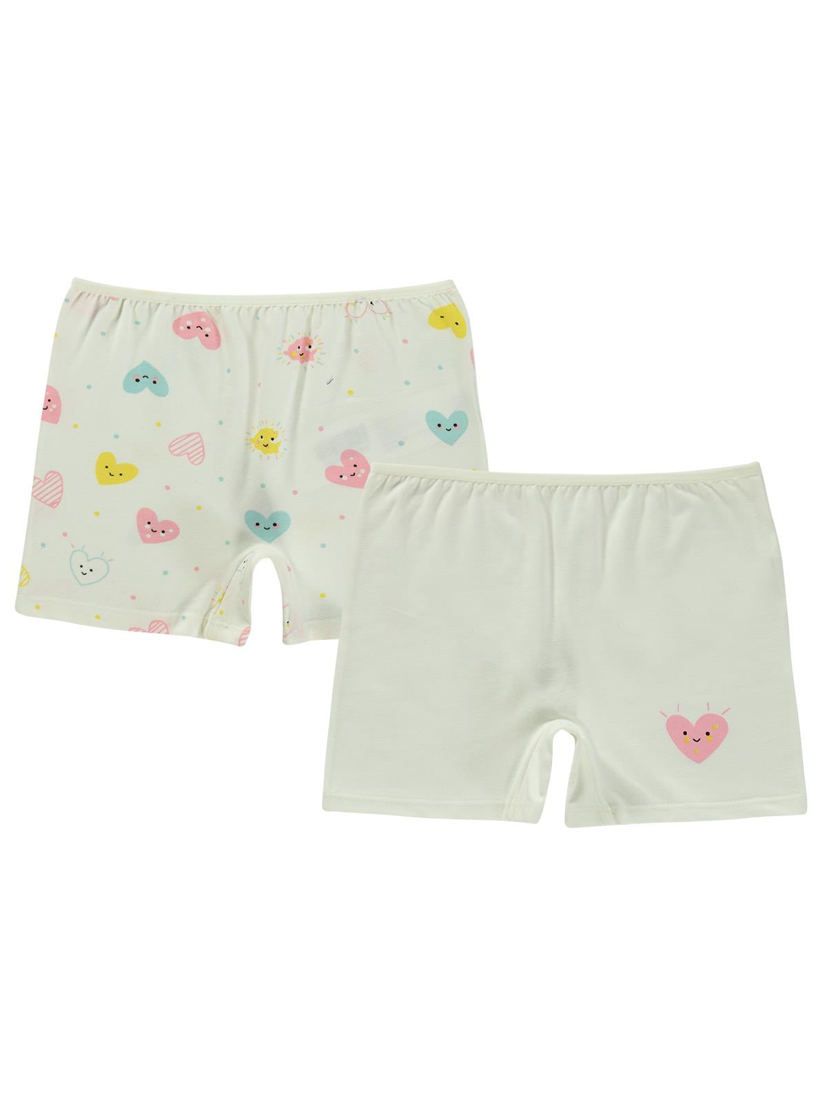 Civil Girls Kalp 2-12 Yaş Kız Çocuk 2'li Boxer