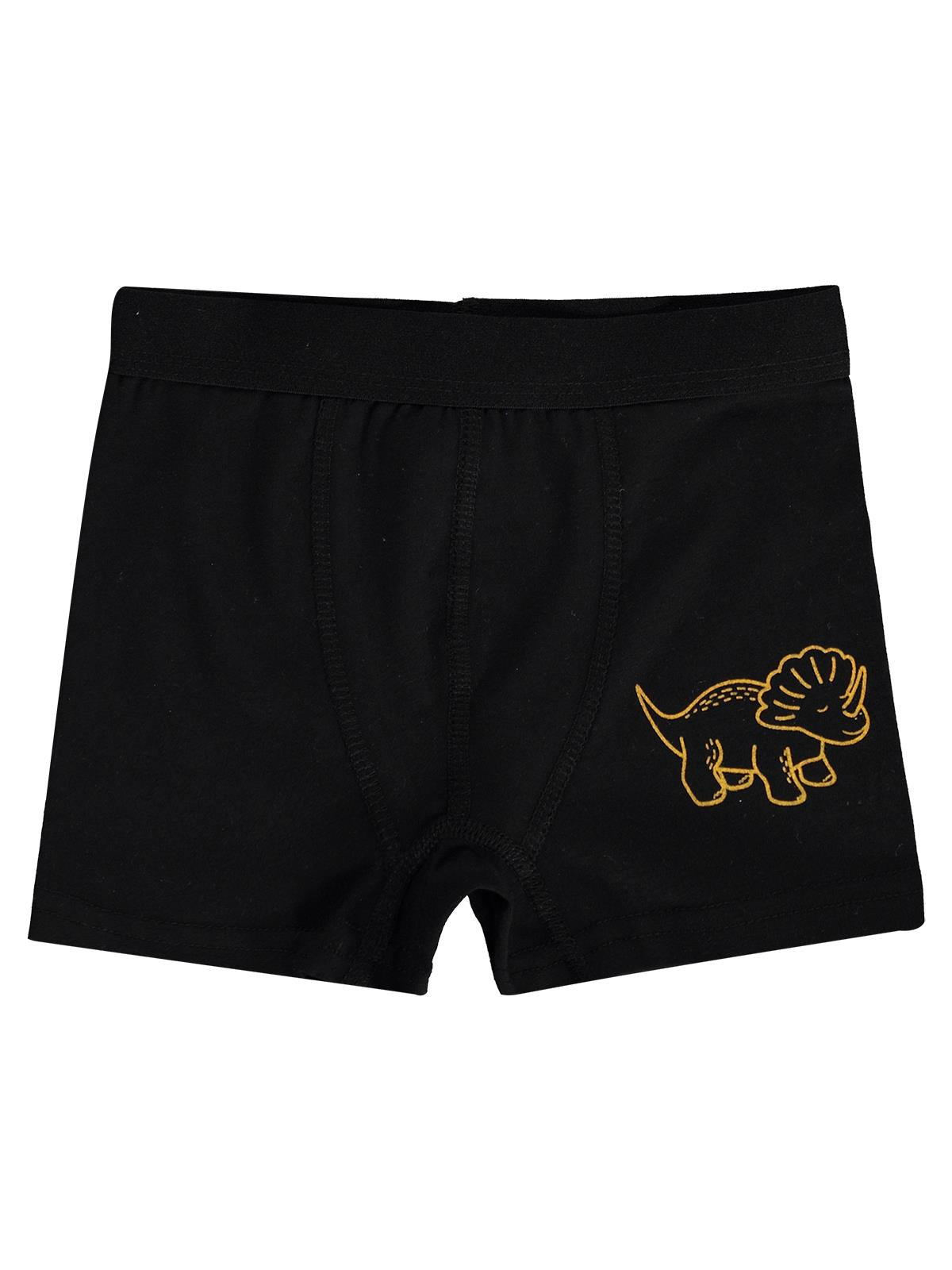 Civil Erkek Çocuk Dinosaurs Erkek Çocuk 2'li Boxer | Likralı Süprem | Okul Kreş ve Günlük Kullanım