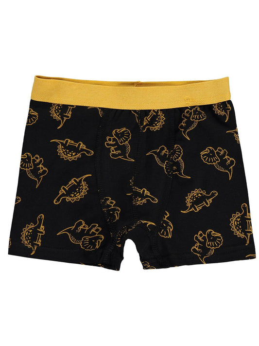 Civil Erkek Çocuk Dinosaurs Erkek Çocuk 2'li Boxer | Likralı Süprem | Okul Kreş ve Günlük Kullanım