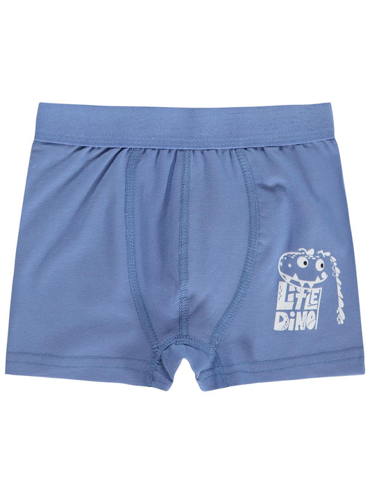 Civil Erkek Çocuk Little Dino Erkek Çocuk 2'li Boxer | Likralı Süprem | Okul Kreş ve Günlük Kullanım