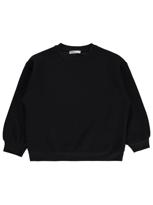 Civil Boys Çizgili 6-9 Yaş Sweatshirt - Siyah