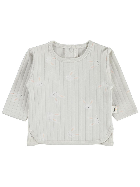 Civil Baby Tavşan Empirme 3-18 Ay Sweatshirt - Gri