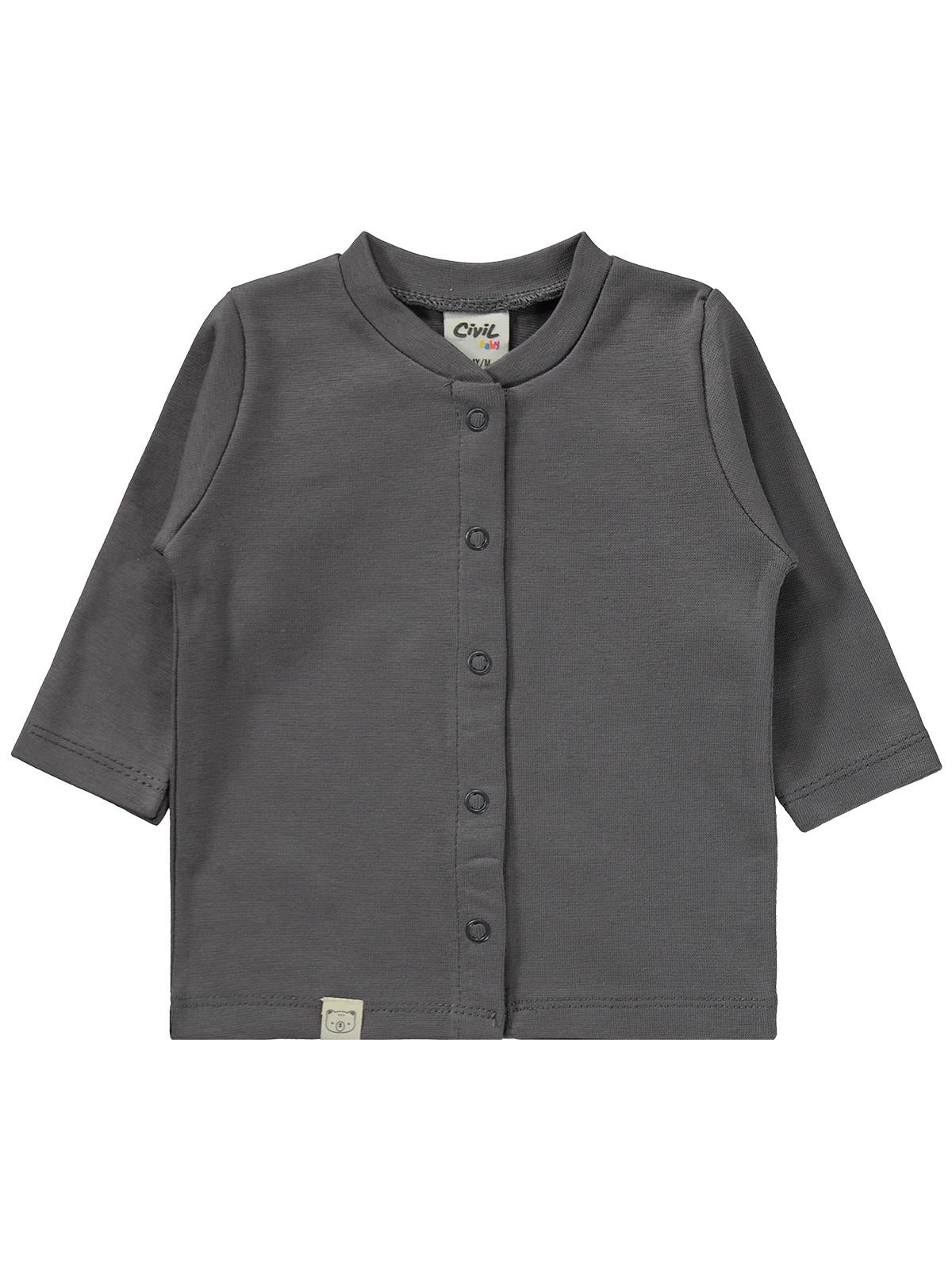Civil Baby Düz 1-6 Ay Pijama Takımı - Gri