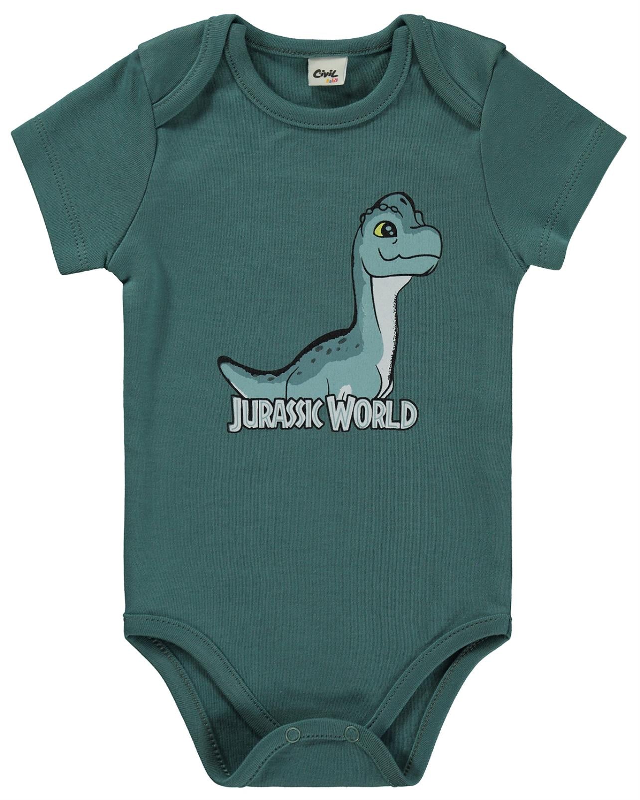 Jurassic World 6-18 Aylık Çıtçıtlı Badi - Gri