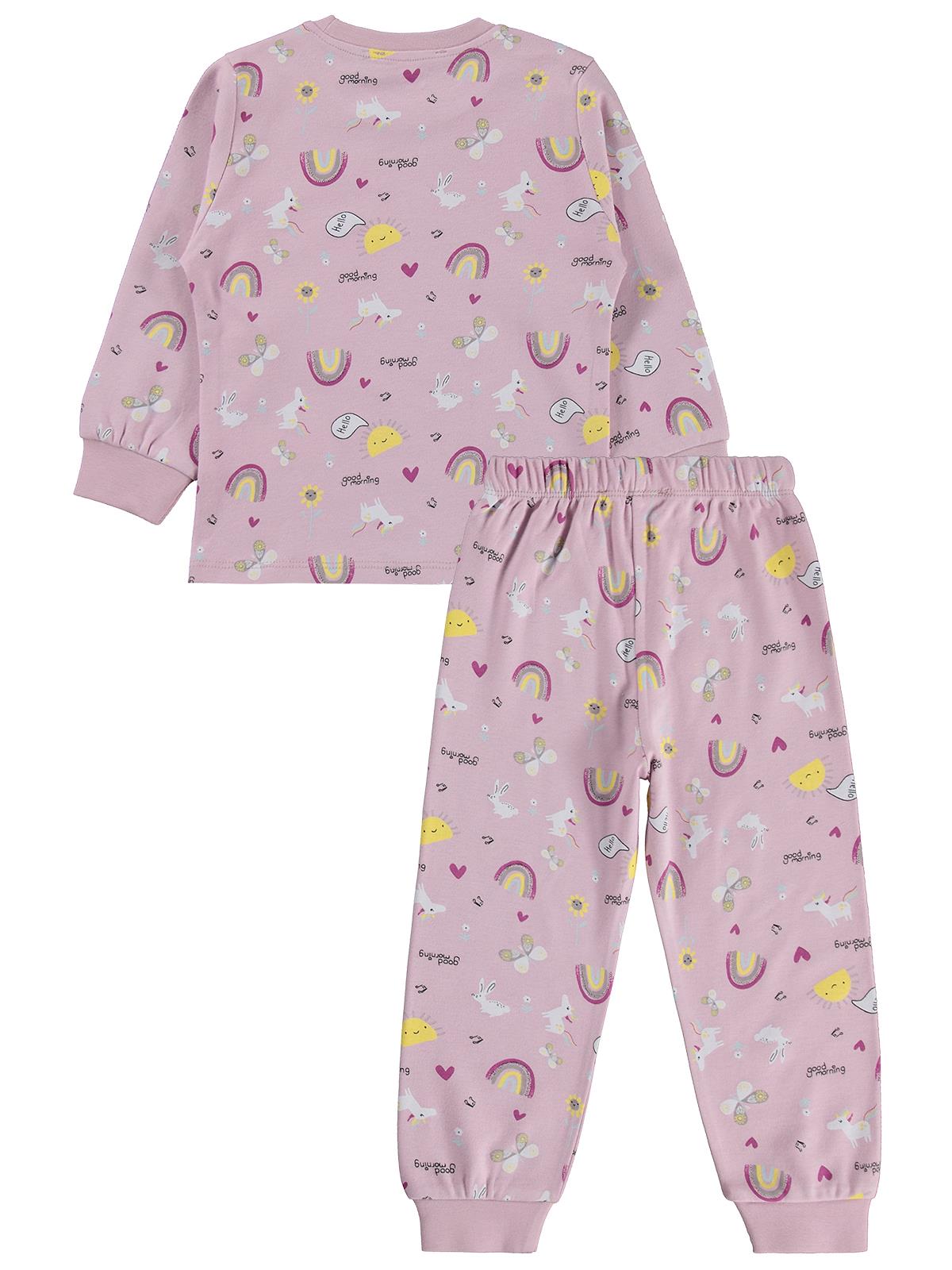 Civil Girls Unicorn Baskılı 2-5 Yaş Pijama Takımı - Lila