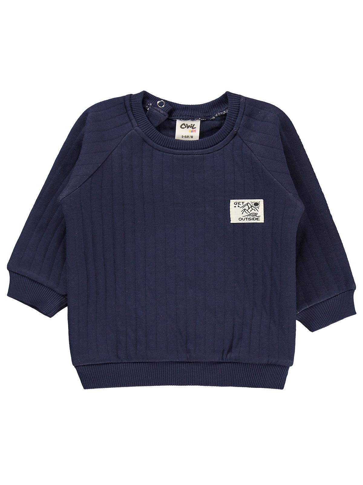 Civil Baby Araba Etiketli 6-18 Ay Takım - Lacivert