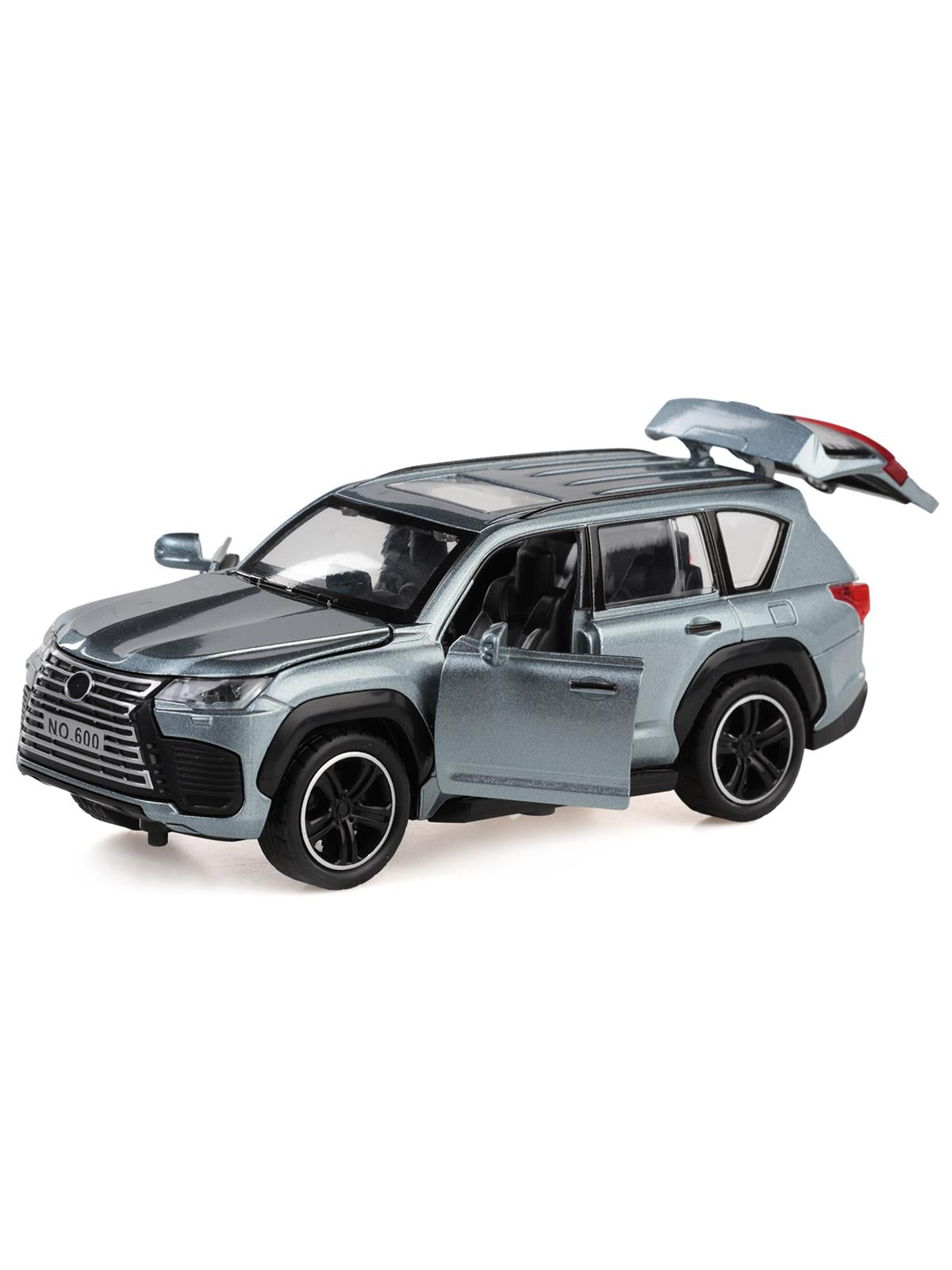 Vardem Kut.çek bırak 1:32 Işıklı Ve Sesli Metal Jeep - Gri