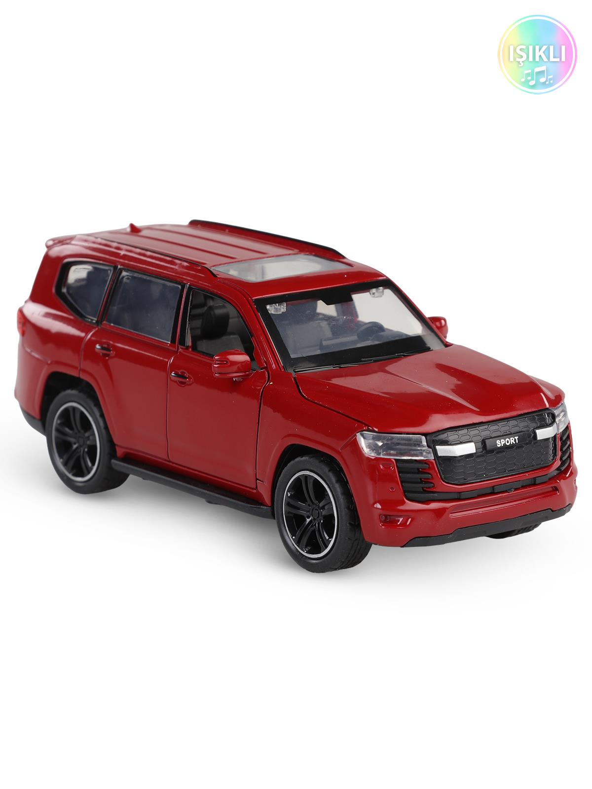 Vardem Kut.çek bırak 1:32 Işıklı Ve Sesli Metal Jeep - Bordo